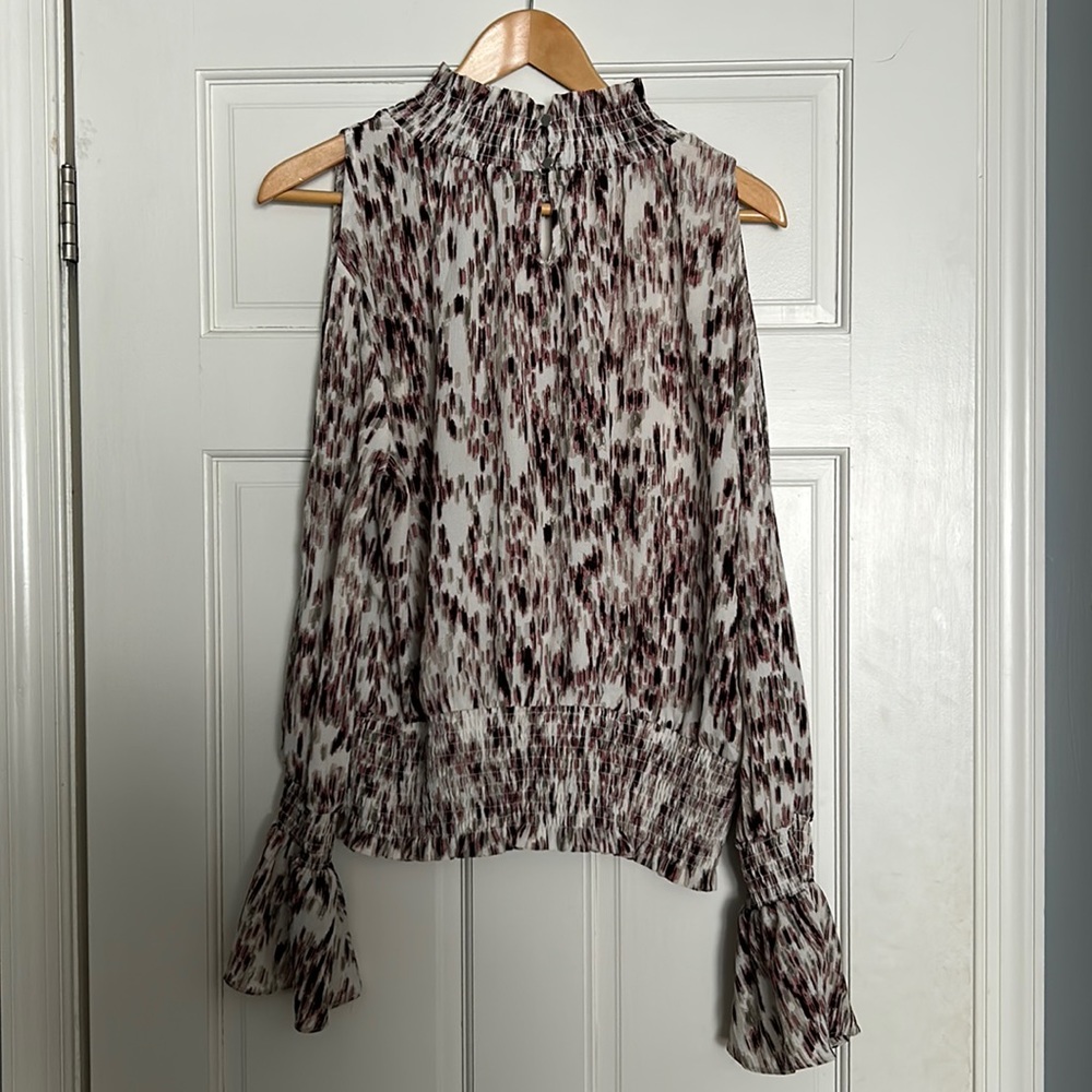 TDC Open-Shoulder Poofy Multicolor Women’s Blouse Size XL